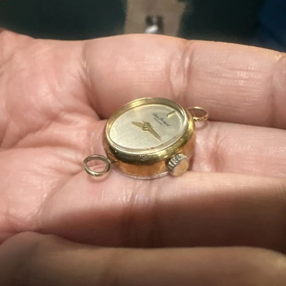 Working Jean Bernard Dial Ladies Wrist Watch - Manual Winding Gold Tone 18mm Run